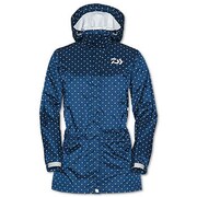 833189 [DR-3801J レインマックス100 レインハーフコート WL(162～168cm) ネイビードット]