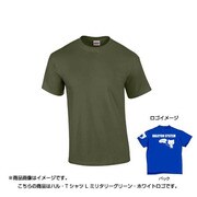 048415 [ハル・Tシャツ L ミリタリーグリーン・ホワイトロゴ]