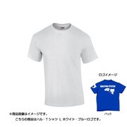 048422 [ハル・Tシャツ L ホワイト・ブルーロゴ]