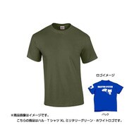 048484 [ハル・Tシャツ XL ミリタリーグリーン・ホワイトロゴ]