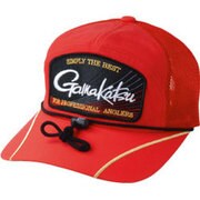 031836 [ハーフメッシュワッペンキャップ GM9747 レッド M]