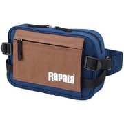 635533 [RB-1234NC コンビネーション キャンバス ヒップバッグ 16×24×6cm ネイビー＆チョコ]