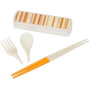 RJ193CU04-SOR [MY CUTLERY(マイカトラリー) お弁当グッズ ストライプオレンジ]