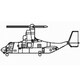 03457 MV-22 オスプレイ（6機入り） [1/700スケール 組立式 プラモデル]