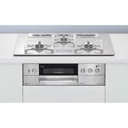 ビルトインガスコンロ DELICIA(デリシア) AC100V電源 ワイド幅75cm 都市ガス ガラストップ/クリアホワイトミスト RHS71W15G22V3-STW 13A