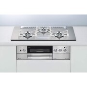 ビルトインガスコンロ DELICIA(デリシア) AC100V電源 ワイド幅75cm 都市ガス ガラストップ/クリアグレージュ RHS71W15G7V3-STW 13A