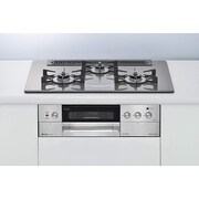 ビルトインガスコンロ DELICIA(デリシア) AC100V電源 ワイド幅75cm 都市ガス ガラストップ/クリアグレージュ RHS71W15G8V3-STW 13A