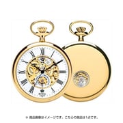 懐中時計 手巻き スケルトン ゴールド/ホワイト 90049-02