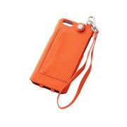 RT-P7CLC1/O [iPhone 6専用 レザージャケット 合皮 ストラップ カラフル オレンジ]