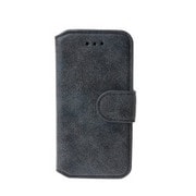 SW-LT1303-NV [iPhone 6 4.7インチ用 Leather Case 本革二つ折り横開き オールドタイプ ネイビー]