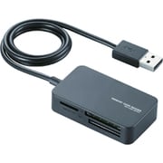 小型メモリリーダライタ SD+MS+CF対応 ブラック MR-A39NBK