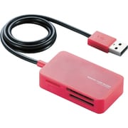 小型メモリリーダライタ SD+MS+CF対応 レッド MR-A39NRD