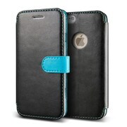 Vivid Diary Leather ブラック＋ブルー [iPhone]