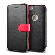 Vivid Diary Leather ブラック＋ホットピンク [iPhone]