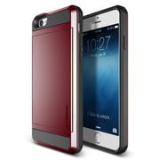 Damba Slide ICカードケース搭載 PC＋TPU [iPhone 6/6s用 ワインレッド]