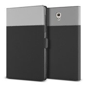 GALAXY Tab 8.4 Crayon Two-ton diary ブラック+グレー
