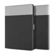 GALAXY Tab 10.4 Crayon Two-ton diary ブラック+グレー