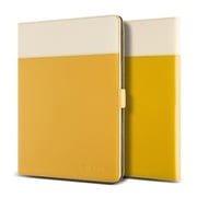 GALAXY Tab 10.4 Crayon Two-ton diary マスタード+ベージュ