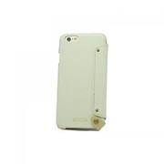 FLIP CASE LEATHER [iPhone 6用ケース レザー 手帳型 カード収納 スタンド ホワイト]