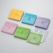 DVD CD不織布ケース 両面収納 100枚 5色 CCD-NIW100ASO