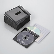 DVD CD不織布ケース 両面収納 100枚 ブラック CCD-NIW100BK
