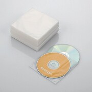DVD CD不織布ケース 両面収納 150枚 ホワイト CCD-NW150WH