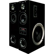 アンプ内蔵デュアルウーファーミニタワースピーカー ブラック TSX220