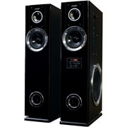 アンプ内蔵デュアルウーファータワースピーカー ブラック TSX2200