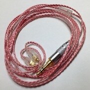 MMCX対応 イヤホンケーブル OFC レッド EC-3CRR