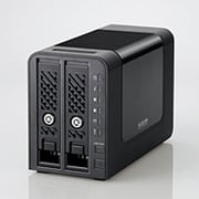 Linux搭載 2BayNAS ネットワークアタッチドストレージ 2TB NSR-MS2T2BLB