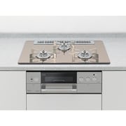 ビルトインコンロ STYLISH(スタイリッシュ)RN プレミアムシリーズ 天板幅75cm 都市ガス(13A)用 クリアホワイトゴールド RN-BP3ER-X7DS