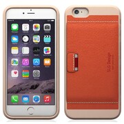 D6イタリアンミネルバボックスレザーカードポケットバーiP6 OR [iPhone 6/6s 4.7インチ用 ケース オレンジ]