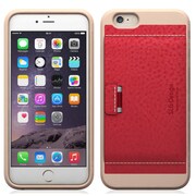 D6イタリアンミネルバボックスレザーカードポケットバーiP6RD [iPhone 6/6s 4.7インチ用 ケースレッド]