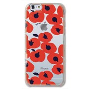 PLY-I6-040 [iPhone 6/6sケース リンゴ花あか-CL]