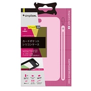 TR-SCIP144-PK [iPhone 6/6s専用 シリコンケース カードポケット＆ハンドストラップ付 保護フィルム付 ピンク]