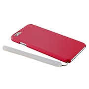 TR-CCIP144-RD [iPhone 6/6s専用 クリスタルハードケース 0.7mm極薄ケース 保護フィルム付 クリムゾン]