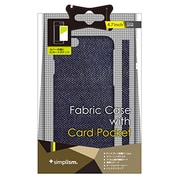 TR-FCIP144-DM [iPhone 6/6s専用 ファブリックケース カードポケット付 保護フィルム付 デニム]