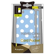 TR-FCIP144-WD [iPhone 6/6s専用 ファブリックケース カードポケット付 保護フィルム付 ホワイトドット]