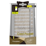 TR-FCIP144-HB [iPhone 6/6s専用 ファブリックケース カードポケット付 保護フィルム付 ヘンプボーダー]