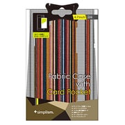 TR-FCIP144-MS [iPhone 6/6s専用 ファブリックケース カードポケット付 保護フィルム付 ミックスストライプ]