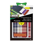 TR-FCWIP144-RC [iPhone 6/6s専用 ファブリックケース Wカードスロット付 保護フィルム付 レッドチェック]