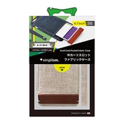 TR-FCWIP144-HP [iPhone 6/6s専用 ファブリックケース Wカードスロット付 保護フィルム付 ヘンプ]