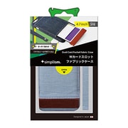 TR-FCWIP144-DC [iPhone 6/6s専用 ファブリックケース Wカードスロット付 保護フィルム付 カラーデニム]