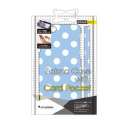 TR-FCIP145-WD [iPhone 6 Plus/6s Plus 5.5インチ用 カードポケットファブリックケース ホワイトドット]