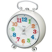 ジュエクロック ホワイト 目覚まし時計 FEA165WH