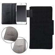 ip6-71175 [BLACK BY MOUSSY ブラックレザーケース(無地) iPhone 6用ケース]