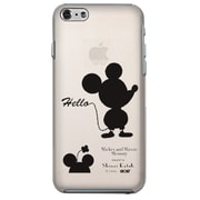 ip6-70971 [ミッキー＆ミニー シルエット(透明) iPhone 6/6s用ケース]