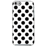 ip6-70950 [ドット柄 白ベース 黒ドット iPhone 6/6s用ケース]