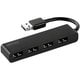 どっちもUSBポート USB2.0ハブ 4ポート ブラック BSH4UD19BK