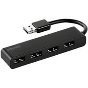 どっちもUSBポート USB2.0ハブ 4ポート ブラック BSH4UD19BK